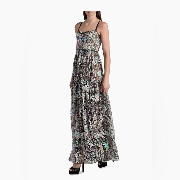 NWOT Bronx and Banco Midnight Embroidered A-Line Gown, size XS - Picture 6 of 16